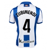 Maillot de football Réplique Real Sociedad Martin Zubimendi #4 Domicile 2024-25 Manche Courte