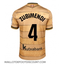 Maillot de football Réplique Real Sociedad Martin Zubimendi #4 Extérieur 2024-25 Manche Courte