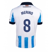 Maillot de football Réplique Real Sociedad Mikel Merino #8 Domicile 2023-24 Manche Courte