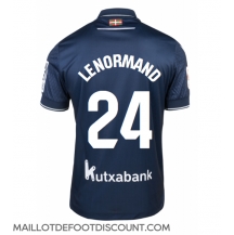 Maillot de football Réplique Real Sociedad Robin Le Normand #24 Extérieur 2023-24 Manche Courte