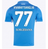 Maillot de football Réplique SSC Napoli Khvicha Kvaratskhelia #77 Domicile 2024-25 Manche Courte