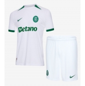 Maillot de football Réplique Sporting CP Extérieur Enfant 2024-25 Manche Courte (+ Pantalon court)