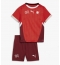 Maillot de football Réplique Suisse Domicile Enfant Europe 2024 Manche Courte (+ Pantalon court)