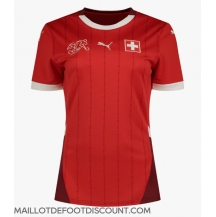 Maillot de football Réplique Suisse Domicile Femme Europe 2024 Manche Courte