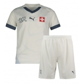 Maillot de football Réplique Suisse Extérieur Enfant Europe 2024 Manche Courte (+ Pantalon court)