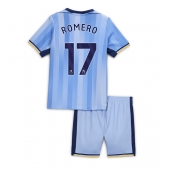 Maillot de football Réplique Tottenham Hotspur Cristian Romero #17 Extérieur Enfant 2024-25 Manche Courte (+ Pantalon court)