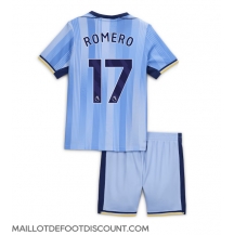 Maillot de football Réplique Tottenham Hotspur Cristian Romero #17 Extérieur Enfant 2024-25 Manche Courte (+ Pantalon court)