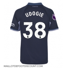 Maillot de football Réplique Tottenham Hotspur Destiny Udogie #38 Extérieur 2023-24 Manche Courte