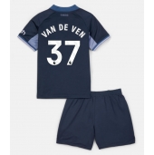 Maillot de football Réplique Tottenham Hotspur Micky van de Ven #37 Extérieur Enfant 2023-24 Manche Courte (+ Pantalon court)