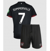 Maillot de football Réplique West Ham United Crysencio Summerville #7 Extérieur Enfant 2024-25 Manche Courte (+ Pantalon court)