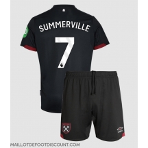 Maillot de football Réplique West Ham United Crysencio Summerville #7 Extérieur Enfant 2024-25 Manche Courte (+ Pantalon court)