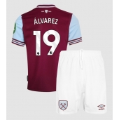 Maillot de football Réplique West Ham United Edson Alvarez #19 Domicile Enfant 2024-25 Manche Courte (+ Pantalon court)