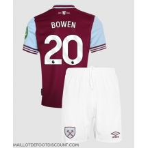 Maillot de football Réplique West Ham United Jarrod Bowen #20 Domicile Enfant 2024-25 Manche Courte (+ Pantalon court)