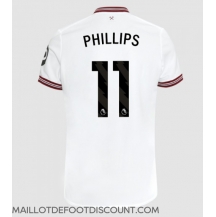 Maillot de football Réplique West Ham United Kalvin Phillips #11 Extérieur 2023-24 Manche Courte