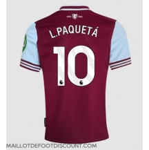 Maillot de football Réplique West Ham United Lucas Paqueta #10 Domicile 2024-25 Manche Courte