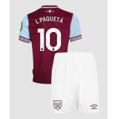 Maillot de football Réplique West Ham United Lucas Paqueta #10 Domicile Enfant 2024-25 Manche Courte (+ Pantalon court)