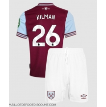 Maillot de football Réplique West Ham United Max Kilman #26 Domicile Enfant 2024-25 Manche Courte (+ Pantalon court)