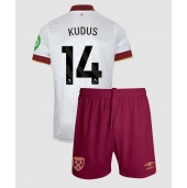 Maillot de football Réplique West Ham United Mohammed Kudus #14 Troisième Enfant 2024-25 Manche Courte (+ Pantalon court)