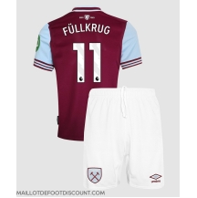 Maillot de football Réplique West Ham United Niclas Fullkrug #11 Domicile Enfant 2024-25 Manche Courte (+ Pantalon court)