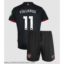 Maillot de football Réplique West Ham United Niclas Fullkrug #11 Extérieur Enfant 2024-25 Manche Courte (+ Pantalon court)