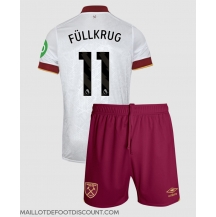 Maillot de football Réplique West Ham United Niclas Fullkrug #11 Troisième Enfant 2024-25 Manche Courte (+ Pantalon court)