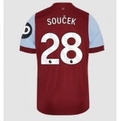 Maillot de football Réplique West Ham United Tomas Soucek #28 Domicile 2023-24 Manche Courte