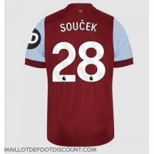 Maillot de football Réplique West Ham United Tomas Soucek #28 Domicile 2023-24 Manche Courte