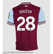 Maillot de football Réplique West Ham United Tomas Soucek #28 Domicile 2024-25 Manche Courte