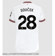 Maillot de football Réplique West Ham United Tomas Soucek #28 Extérieur 2023-24 Manche Courte