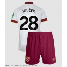 Maillot de football Réplique West Ham United Tomas Soucek #28 Troisième Enfant 2024-25 Manche Courte (+ Pantalon court)