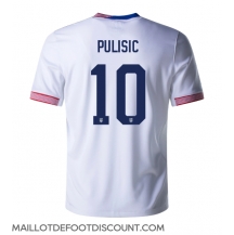 Maillot de football Réplique États-Unis Christian Pulisic #10 Domicile Copa America 2024 Manche Courte