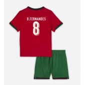 Maillot de football Réplique le Portugal Bruno Fernandes #8 Domicile Enfant Europe 2024 Manche Courte (+ Pantalon court)