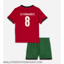 Maillot de football Réplique le Portugal Bruno Fernandes #8 Domicile Enfant Europe 2024 Manche Courte (+ Pantalon court)