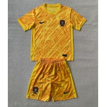 Maillot de football Réplique le Portugal Gardien de but Extérieur Enfant Europe 2024 Manche Courte (+ Pantalon court)