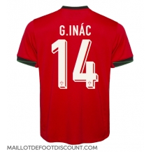 Maillot de football Réplique le Portugal Goncalo Inacio #14 Domicile Europe 2024 Manche Courte