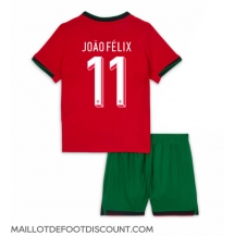 Maillot de football Réplique le Portugal Joao Felix #11 Domicile Enfant Europe 2024 Manche Courte (+ Pantalon court)