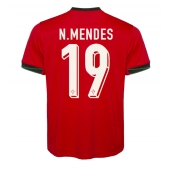 Maillot de football Réplique le Portugal Nuno Mendes #19 Domicile Europe 2024 Manche Courte