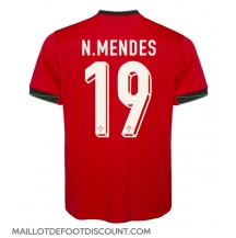 Maillot de football Réplique le Portugal Nuno Mendes #19 Domicile Europe 2024 Manche Courte