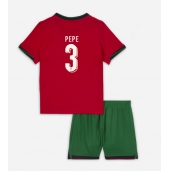 Maillot de football Réplique le Portugal Pepe #3 Domicile Enfant Europe 2024 Manche Courte (+ Pantalon court)