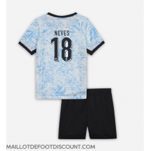 Maillot de football Réplique le Portugal Ruben Neves #18 Extérieur Enfant Europe 2024 Manche Courte (+ Pantalon court)